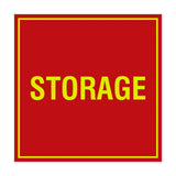 Red / Yellow Signs ByLITA Square Storage Sign