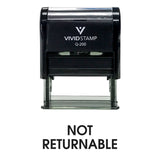 Black Not Returnable Office Self Inking Rubber Stamp