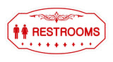 Victorian Unisex Restroom Sign