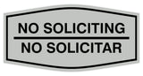 Signs ByLITA Fancy No Soliciting No Solicitar Sign
