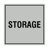 Lt Gray Signs ByLITA Square Storage Sign
