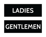Signs ByLITA Basic Ladies and Gentlemen Sign Set