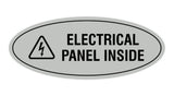 Oval Electrical Panel Inside Sign