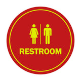 Signs ByLITA Circle All Gender Restroom Sign