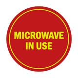 Signs ByLITA Circle Microwave In Use Sign