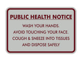 Classic Framed Public Health Notice Wash Your Hands Sign