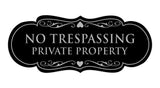 Signs ByLITA Designer No Trespassing Private Property Sign