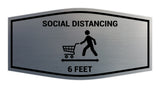 Signs ByLITA Fancy Social Distancing 6 Feet Sign