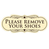 Designer PLEASE REMOVE YOUR SHOES Thank You Sign