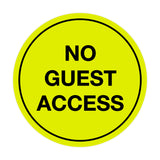 Signs ByLITA Circle No Guest Access Sign