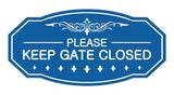 Victorian Please Keep Gate Closed Sign