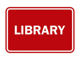 Signs ByLITA Classic Library Sign