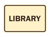 Signs ByLITA Classic Library Sign