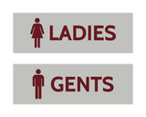 Signs ByLITA Basic Ladies and Gents Sign Set