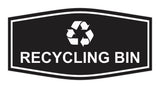 Fancy Recycling bin Wall or Door Sign