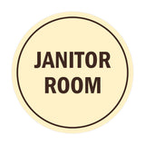 Signs ByLITA Circle Janitor Room Sign