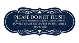 Signs ByLITA Designer Please Do Not Flush Etiqutte Sign