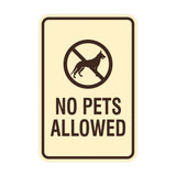 Signs ByLita Classic Framed No Pets Allowed Sign