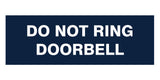 Signs ByLITA Basic Do Not Ring Doorbell Sign