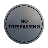 Signs ByLITA Circle No trespassing Sign