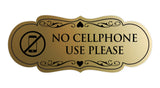 Signs ByLITA Designer No Cellphone Use please Sign