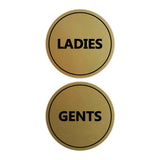 Signs ByLITA Circle Ladies and Gents Sign Set