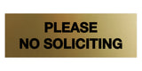 Signs ByLITA Basic Please No Soliciting Sign