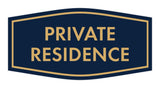 Fancy Private Residence Wall or Door Sign