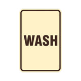 Portrait Round Wash Sign