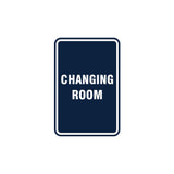 Portrait Round Changing Room Sign