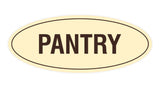 Signs ByLITA Oval Pantry Sign