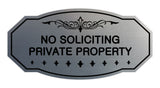 Signs ByLITA Victorian No Soliciting Private Property Sign