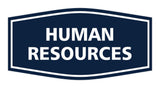 Signs ByLITA Fancy Human Resources Sign with Adhesive Tape, Mounts On Any Surface, Weather Resistant, Indoor/Outdoor Use