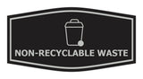 Fancy Non-Recyclable waste Wall or Door Sign