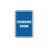 Portrait Round Changing Room Sign