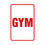 Portrait Round Gym Sign