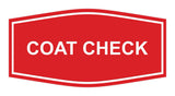 Signs ByLITA Fancy Coat Check Sign