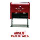 ABSENT Make-up Work Teacher Self Inking Rubber Stamp