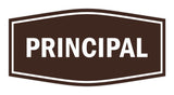 Signs ByLITA Fancy Principal Sign with Adhesive Tape, Mounts On Any Surface, Weather Resistant, Indoor/Outdoor Use