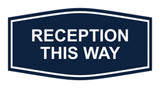 Signs ByLITA Fancy Reception This Way Sign
