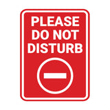 Portrait Round Please Do Not Disturb Wall or Door Sign