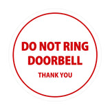 Signs ByLITA Circle Do Not Ring Doorbell Sign