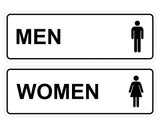 Standard Men Women Restroom Sign (Set of 2)