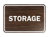 Walnut Signs ByLITA Classic Framed Storage Sign