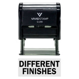 Black DIFFERENT FINISHES Self-Inking Office Rubber Stamp