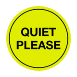 Signs ByLITA Circle Quiet Please Sign