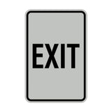 Portrait Round Exit Sign