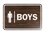 Signs ByLITA Classic Boys (male bathroom icon) Sign