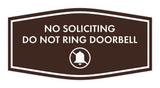 Fancy No Soliciting Do Not Ring Doorbell Wall or Door Sign