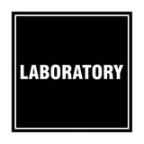 Square Laboratory Sign with Adhesive Tape, Mounts On Any Surface, Weather Resistant